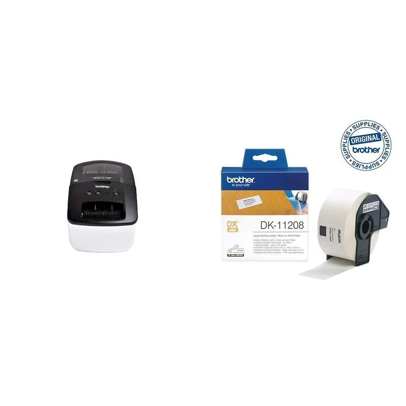 Brother QL-700 Label Printer with DK-11208 Label Roll