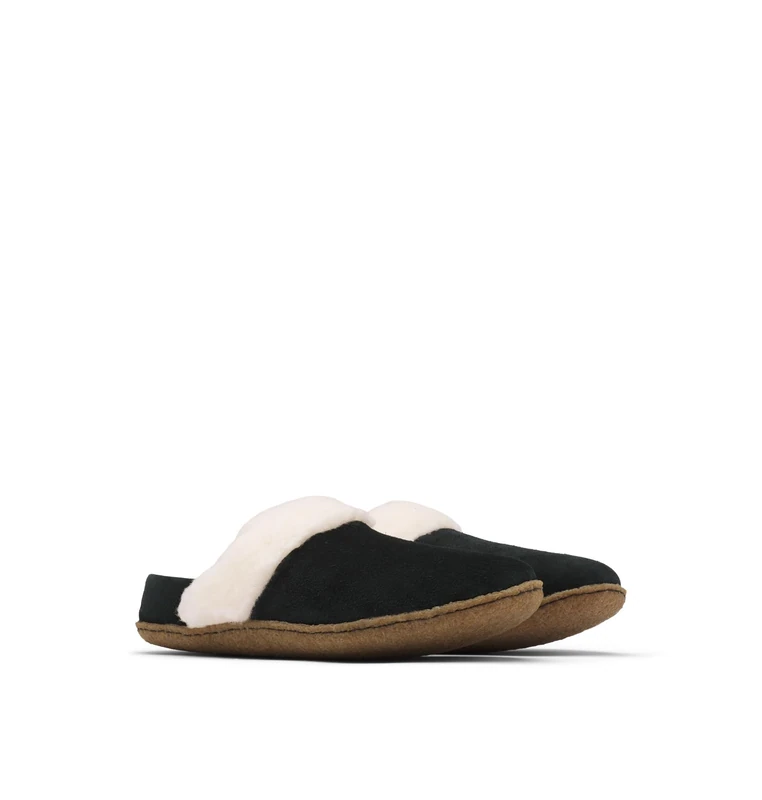 Sorel Womens Nakiska Slide 2 Slippers, Black Natural, 9 UK