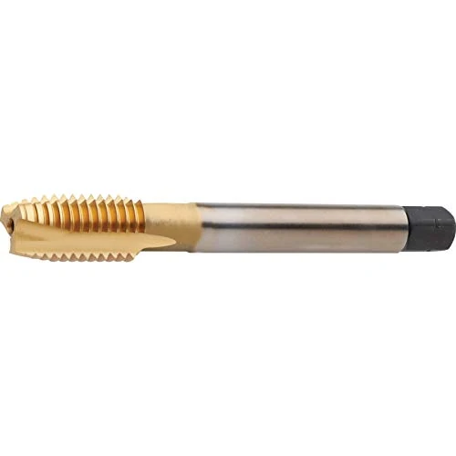 Dormer E000TINM20 Series E000TIN HSS-E-PM Spiral Point Machine Tap Metric with Tin Coating, ISO Standard, M20 x 2.50 mm Thread, 112 mm Length