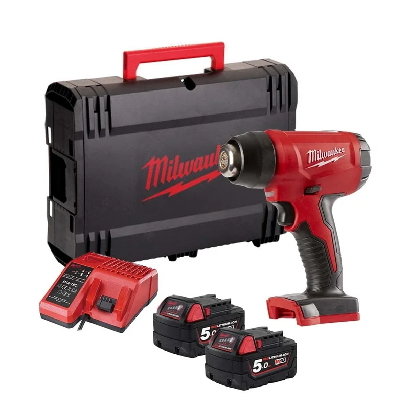 Milwaukee M18BHG-502C Cordless Heat Gun Kit