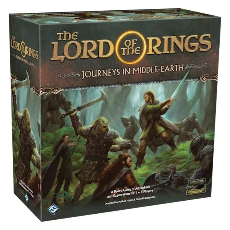 Fantasy Flight Games | Lord of the Rings: Journeys in Middle-Earth | Board Game | Ages 14+ | 1-5 Players | 60-120 Minute Playing Time