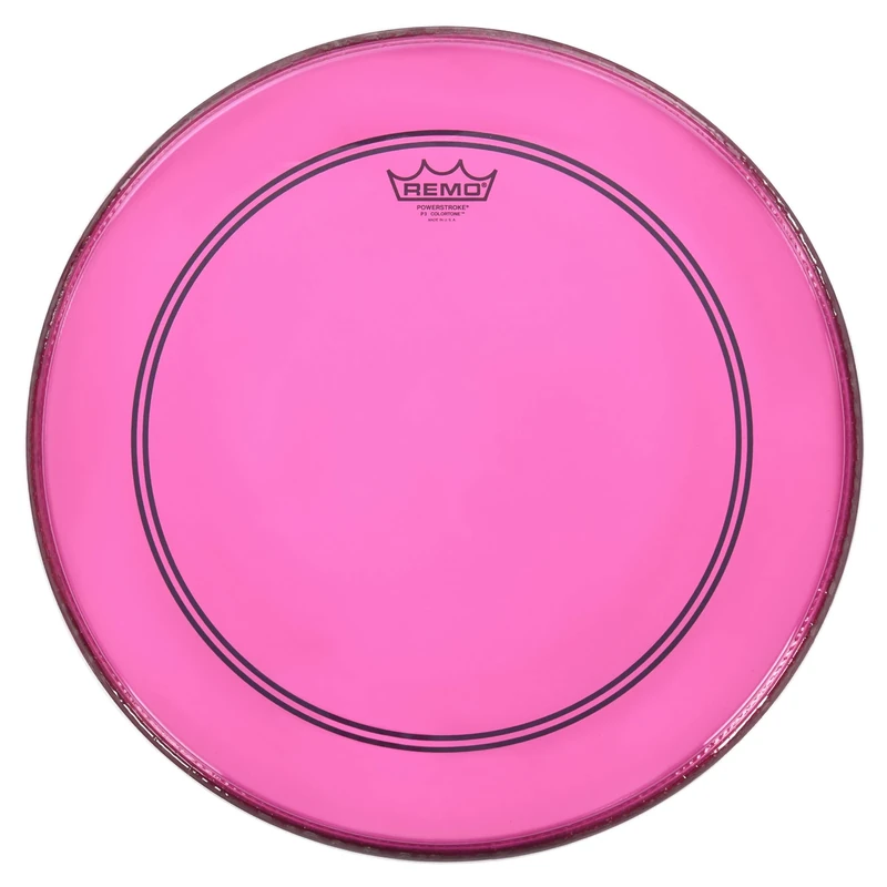 Remo Colortone Powerstroke 3 Clear Drum Head 20 Inches P3-1320-CT-PK Pink