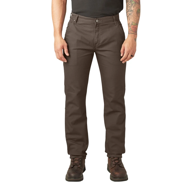 Dickies Men's Tough Max Duck Carpenter Pant, Stonewashed Mushroom, 34W x 30L