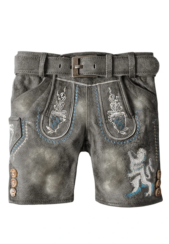 Stockerpoint Boy's Hose Bayern Jr. Lederhosen, Multicolour, 122/128 (Size:)