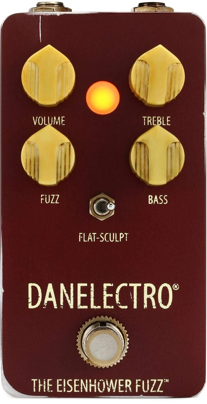 Danelectro The Eisenhower Fuzz Octave Electric Guitar Effects Pedal, full size, EF-1