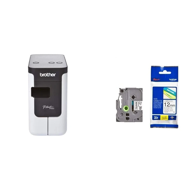 Brother PT-P700 Label Printer with TZe-231 Labelling Tape Cassette