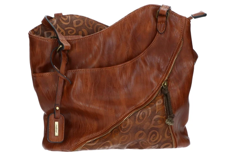 Rieker H1025-22 Women’s Shoulder Bag, Brown (Nuss-Antik/Chestnut), 28x9x31 centimeters (B x H x T)