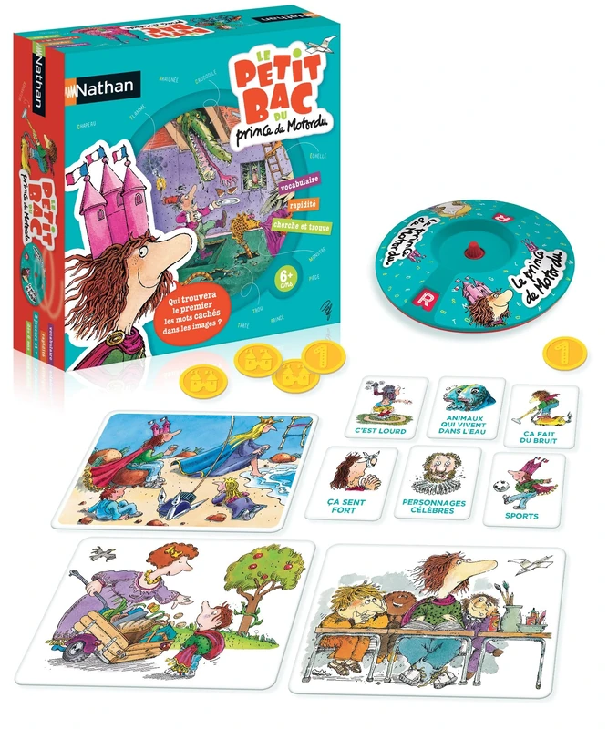 Nathan - Le Petit Bac Motordu – Board Game for children aged 6 and above