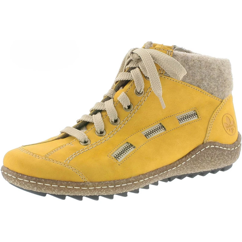 Rieker Herbst/Winter, Women’s Hi-Top Trainers, Yellow (Honig/Wood 69), 6 UK (39 EU)
