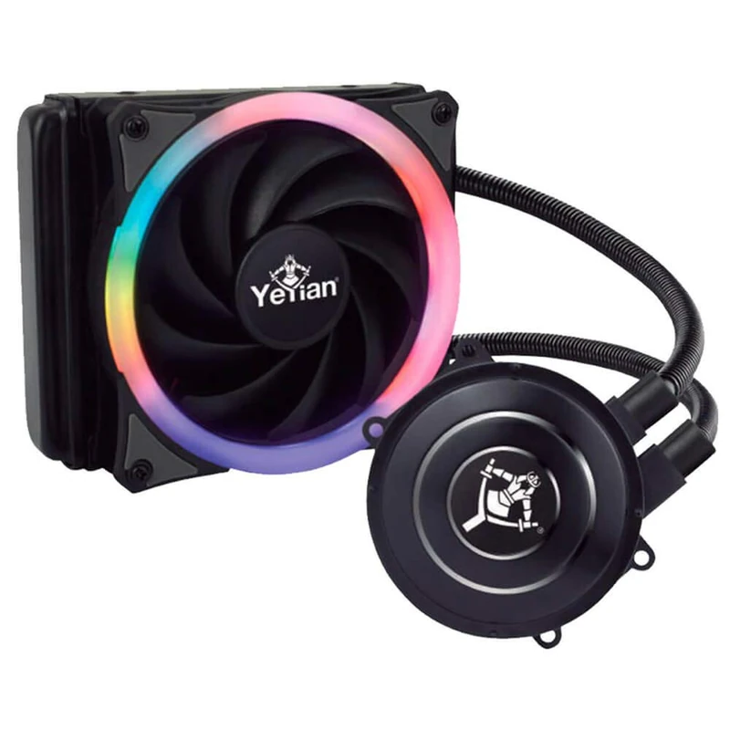 YEYIAN 1200 Series Gaming Liquid Cooling System, for Desktop Computer, 120mm, 1 RGB Fan (wc1200)