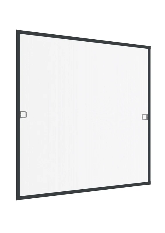 Windhager Protection Insect Tension Fly Screen Aluminium Frame for Windows Ultra Flat 120 x 150 cm Anthracite 03971, Charcoal