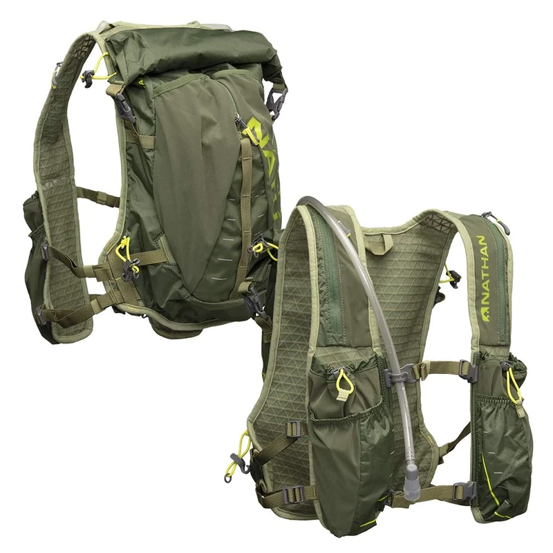 Nathan TrailMix Running Vest/Hydration Pack. 12L (12 Liters) for Men and Women | 2L Bladder Included (2 liters). Zipper, Pocket