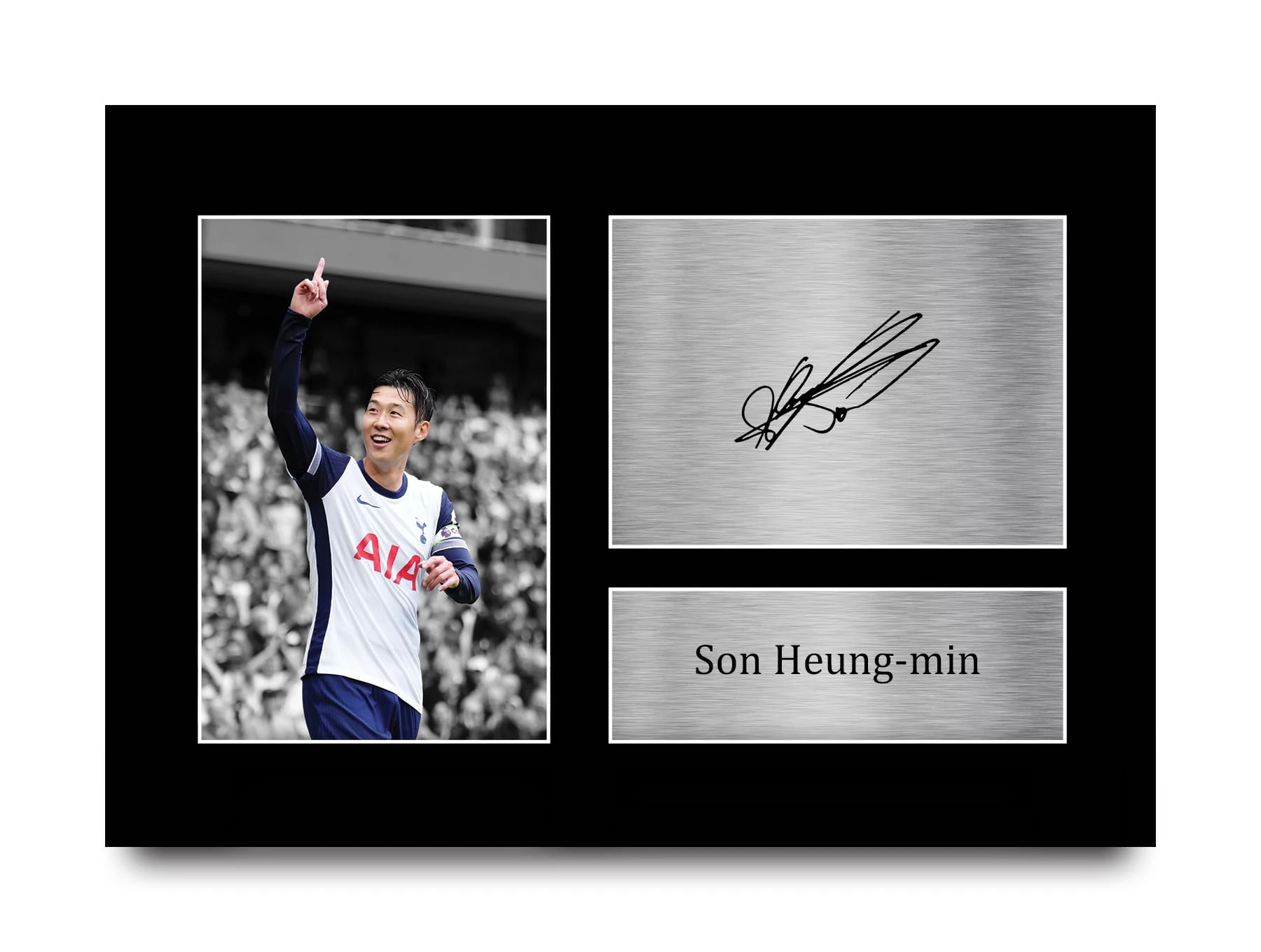 HWC Trading Son Heung-Min Gift Signed A4 Printed Autograph Tottenham Hotspurs Gifts Photo Display