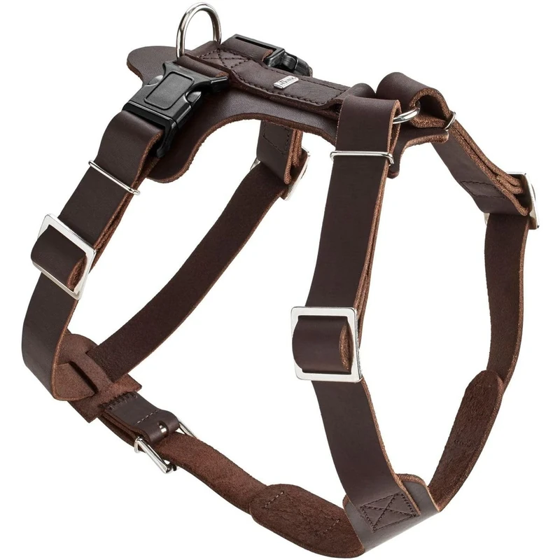HUNTER Y-Harness Aalborg, M 67330 Soft genuine cow leather, dark brown