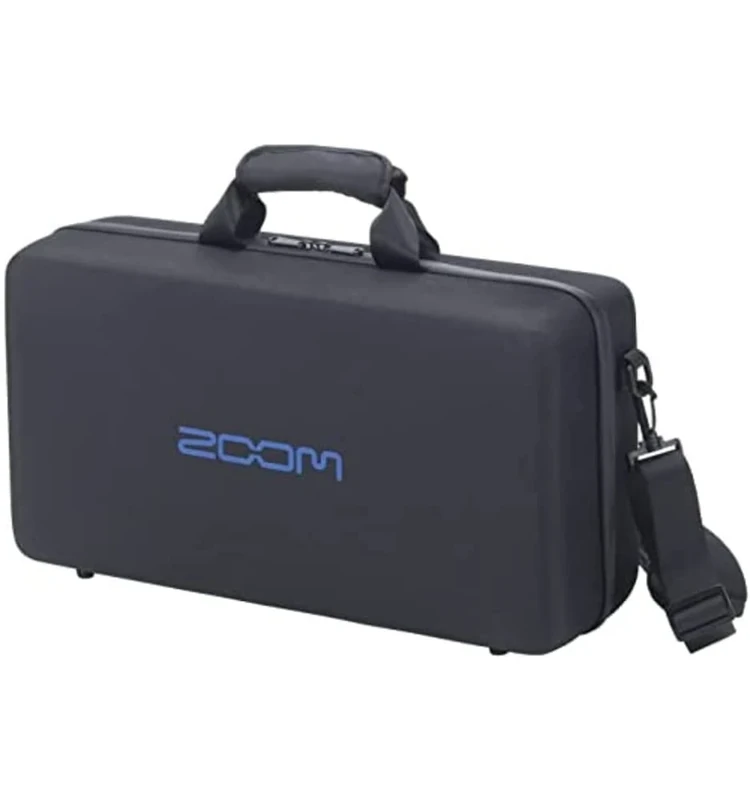 Zoom CBG-5n Padded Soft case, gig Bag, Carrying case G5n and G6 Guitar Multi-Effects Units and Effects Pedals, Protection & Transport for Guitar Accessories, Black with Blue Interior - Image 1