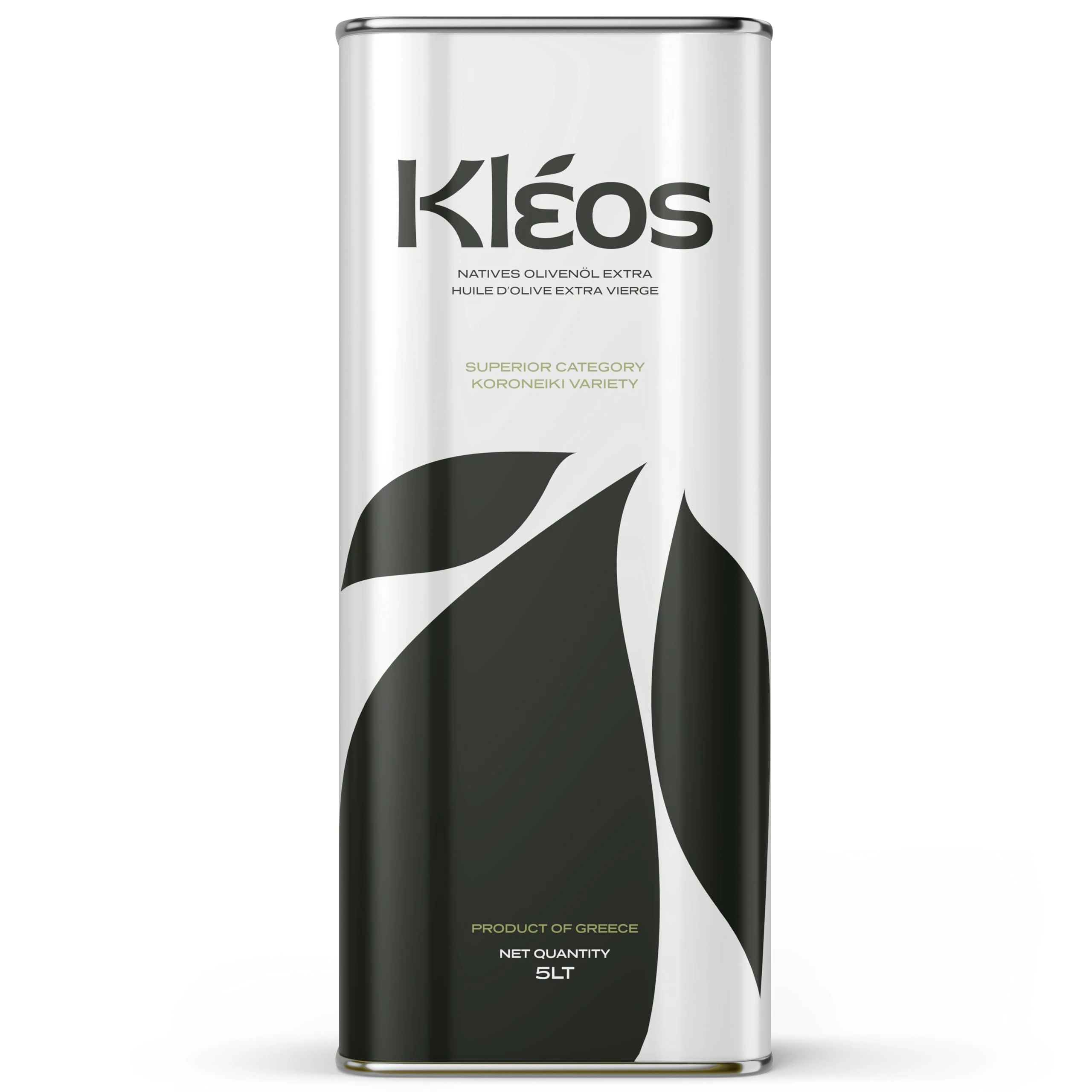 Kleos Extra Virgin Olive Oil 5L – New Harvest 2024/25 – Cold-Pressed Greek Olive Oil from Koroneiki Olives – Premium Quality