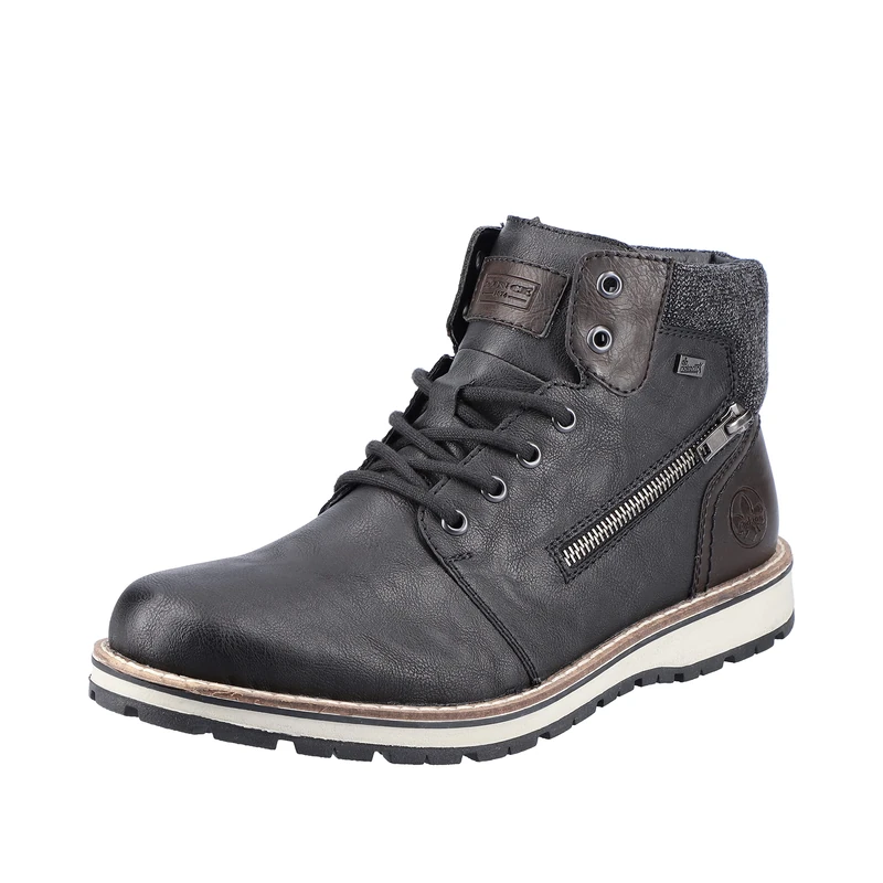 Rieker Herbst/winter, Men’s Classic Boots, Black (Schwarz/Kastanie/Granit 01), 7.5 UK (41 EU) - Image 1
