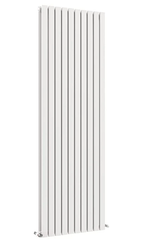 VeeBath ZDW80 Cannes White Low Carbon Mild Steel Vertical Flat Double Panel Bathroom Heating Radiator - 1800 x 590mm - Image 1