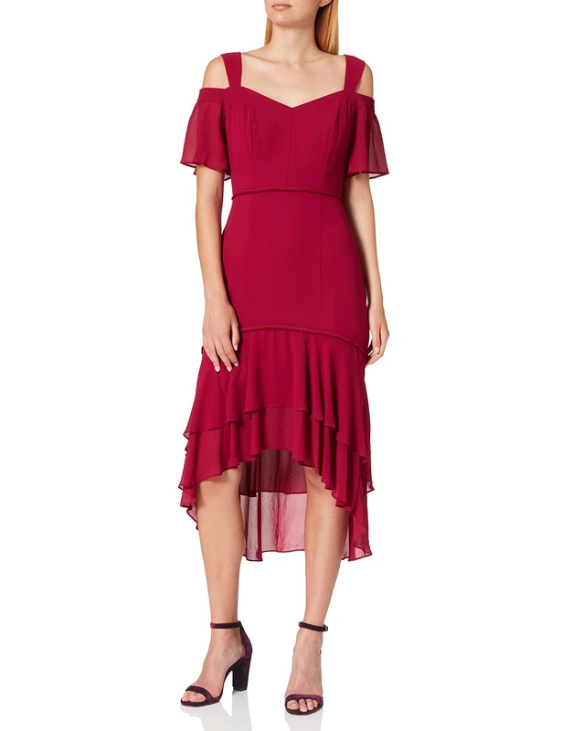 s.Oliver BLACK LABEL Women's Party Dress, Purple (Daisy Fuchsia 4638), 16