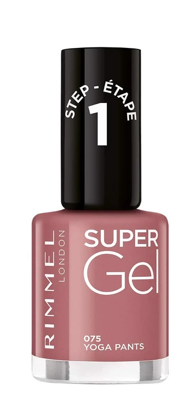 Rimmel London Super Gel Nail Polish (Tono 75 Yoga Pants) - 12 ml.