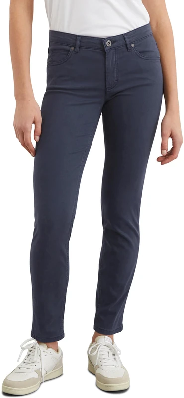 Marc OߴPolo Women's Slim Fit Trousers with Stretch, Blue (Midnight Blue), W30/L32 - Image 1