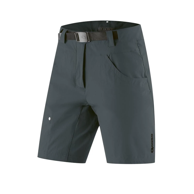 Gonso Mira, Women's cycling shorts, 2in1 bike shorts with stretch insert over the seat, Button-in cycling underpants with Relax Gel Comfort seat pad, Wide fit, PFC-free