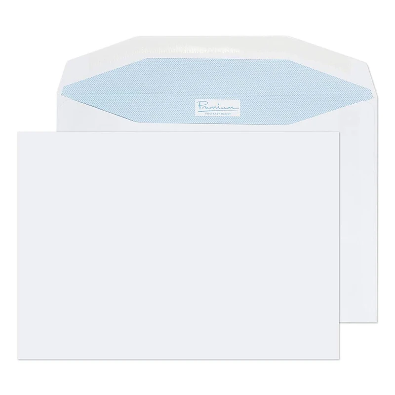 Blake Premium Postfast C5+ 162 x 235 mm 90 gsm Inkjet Gummed Mailing Envelopes (PF847IJ) White - Pack of 500