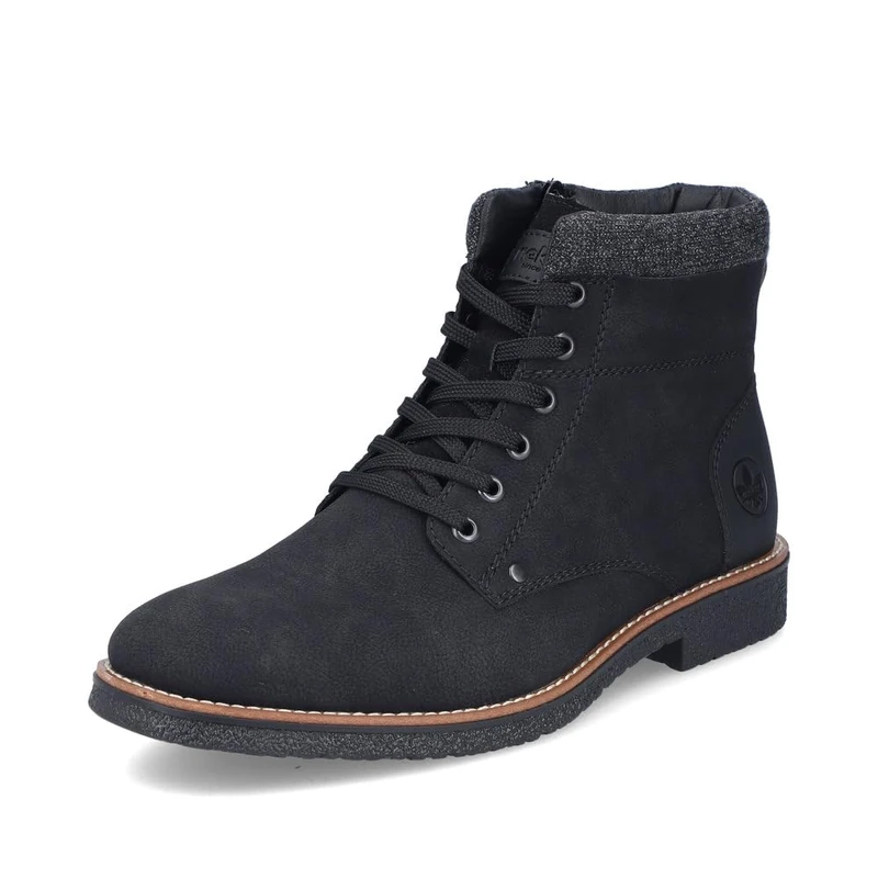 Rieker Men Ankle Boots 33640, Men´s Lace-up Ankle Boot,Low Boots,Chukka Boot,Short Boots,lace-up Boot,Black (Schwarz / 01),45 EU / 10.5 UK