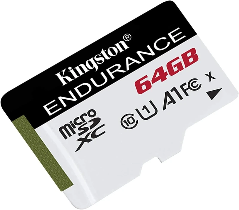 Kingston SDCE/64 GB High Endurance microSD Card 64 GB, Black/ White