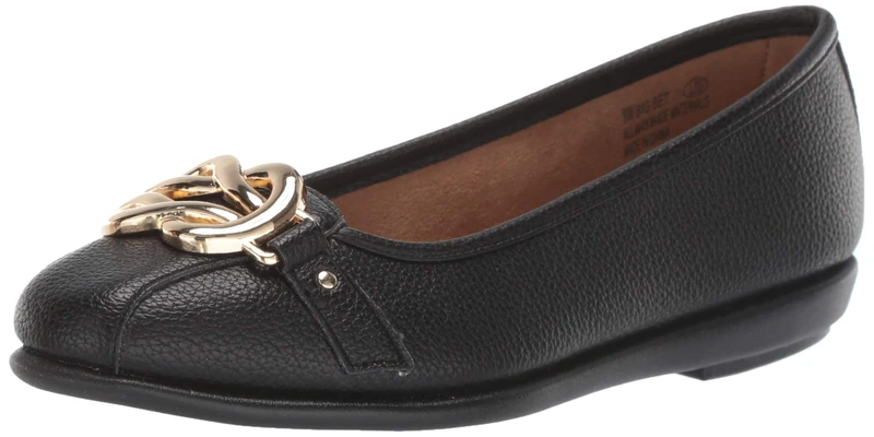 Aerosoles Women's Big Bet Ballet Flat, Black, 4.5 UK
