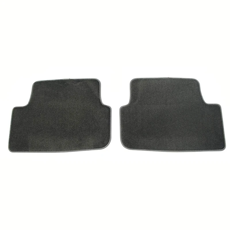 Audi 82B061276MNO Premium Textile Floor Mats 2 x Fabric Mats Rear Original Floor Mats Velour Black