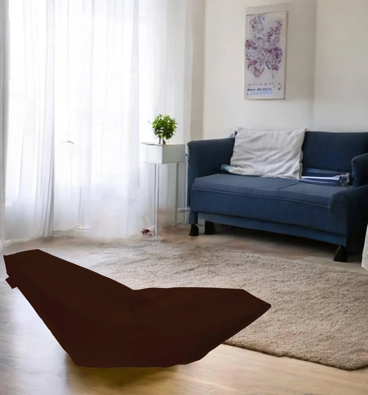 Esidra Talamo Italia - Bean bag lounge bed, brown, Measures 160 x 70 x 50 cm