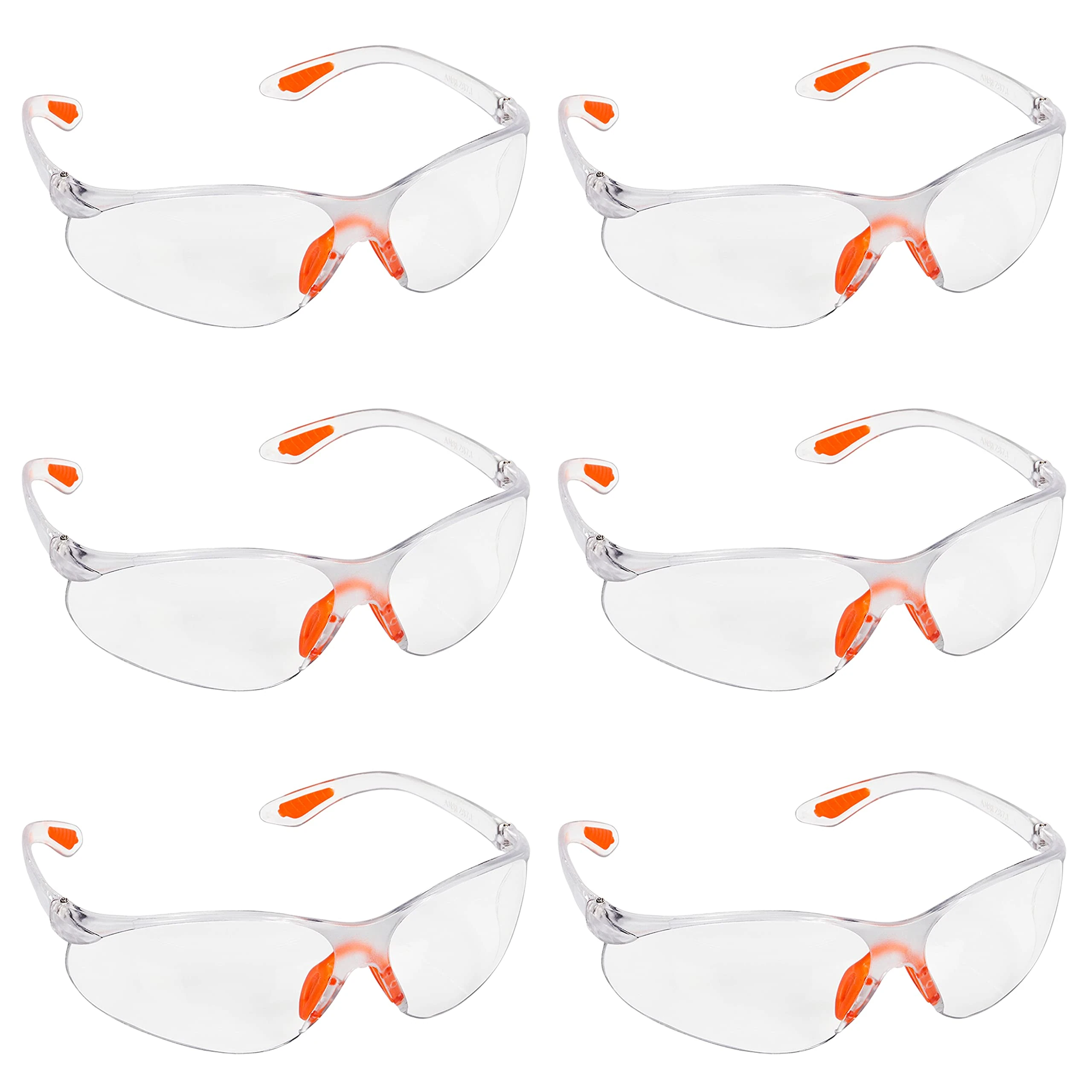 Kurtzy Clear Safety Glasses for Work (24 Pack) - Safety Goggles - Anti-Fog Protective Lenses for Work - Eye Protection Glasses for Adults - Specs for Squash Airsoft Cycling