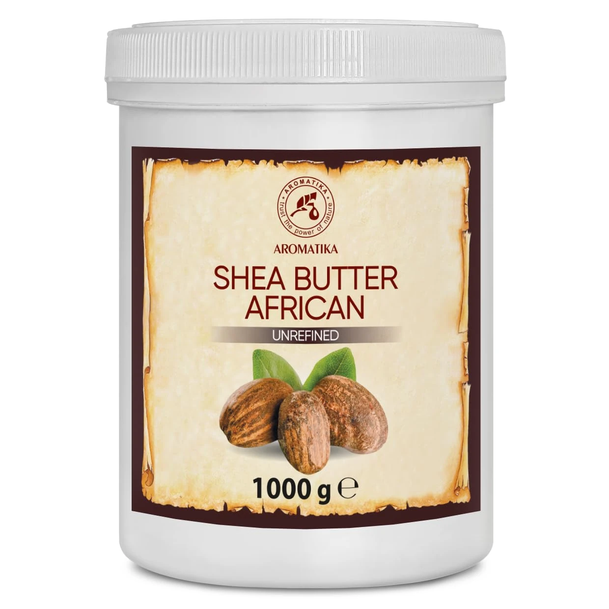 Shea Butter (Unrefined)1000g - Cold Pressed - Africa - Ghana - 100% Pure & Natural Shea Butter Body Butter - Unrefined Raw - Intensive Care for the Face - Body - Hair