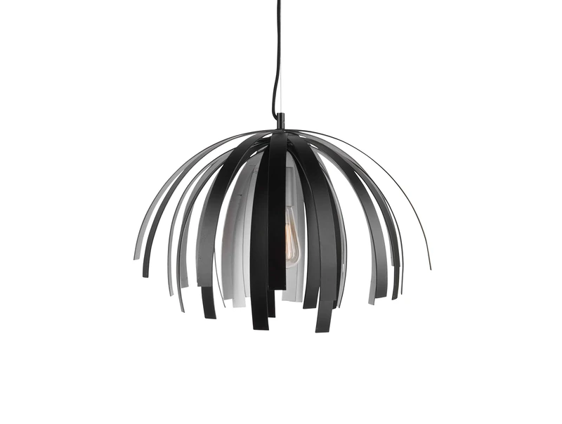 PT Living Pendant Lamp Willow Aluminium Black with Silver - Image 1