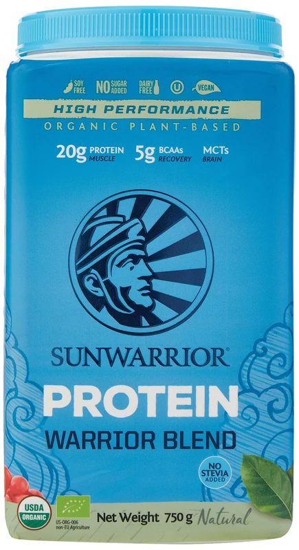Sunwarrior Organic Plant Based Protein Powder | Vegan Organic Protein Powder Unflavored with BCAA Amino Acids & Hemp Seed Pea Blend | Non-GMO Soy Dairy Filler & Gluten Free (Unflavored, 30 Servings)