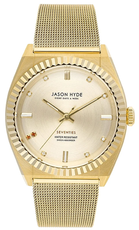 Jason Hyde Ruby-eigth Womens Analogue Quartz Watch with Stainless Steel Bracelet JH20022