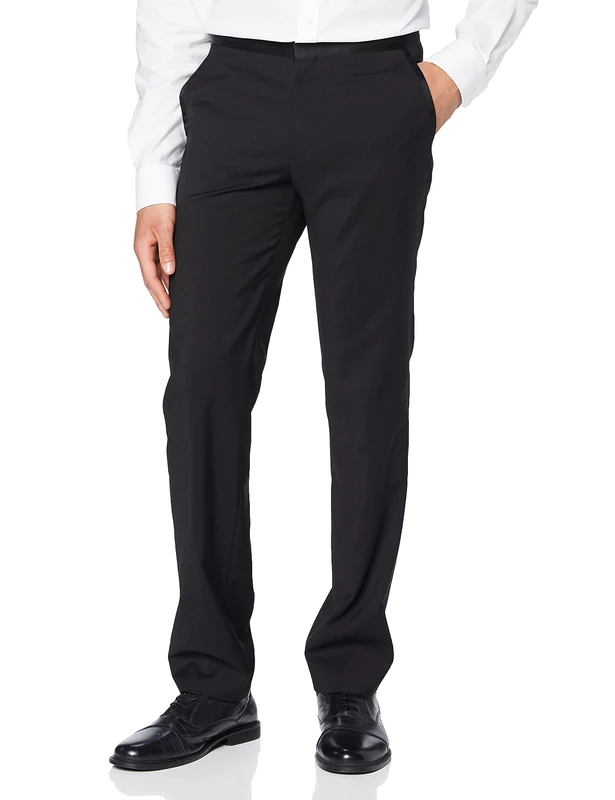 HUGO Men's Simmons183e Trouser, Black (Black 001), 28 (Size: 60)