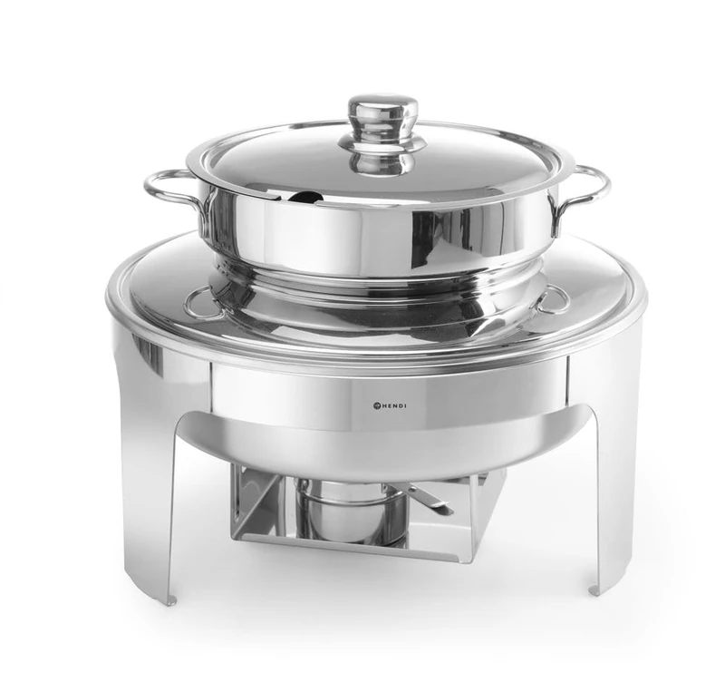 HENDI Soup chafing dish mirror finish, ⌀420x(H)380 mm, 10 L
