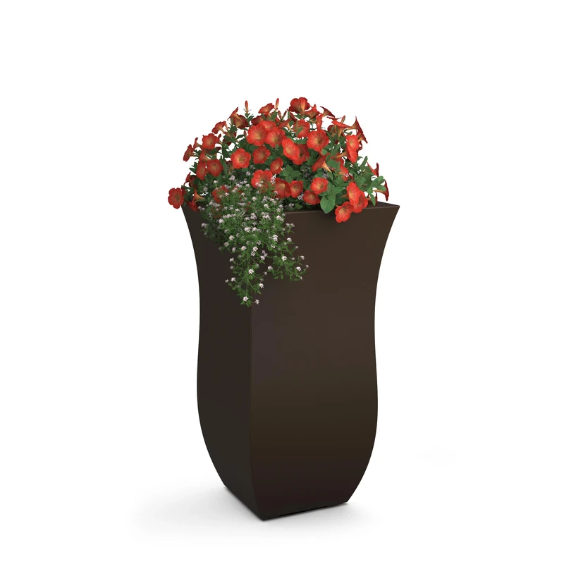 Mayne Planter, Polyethylene, Espresso