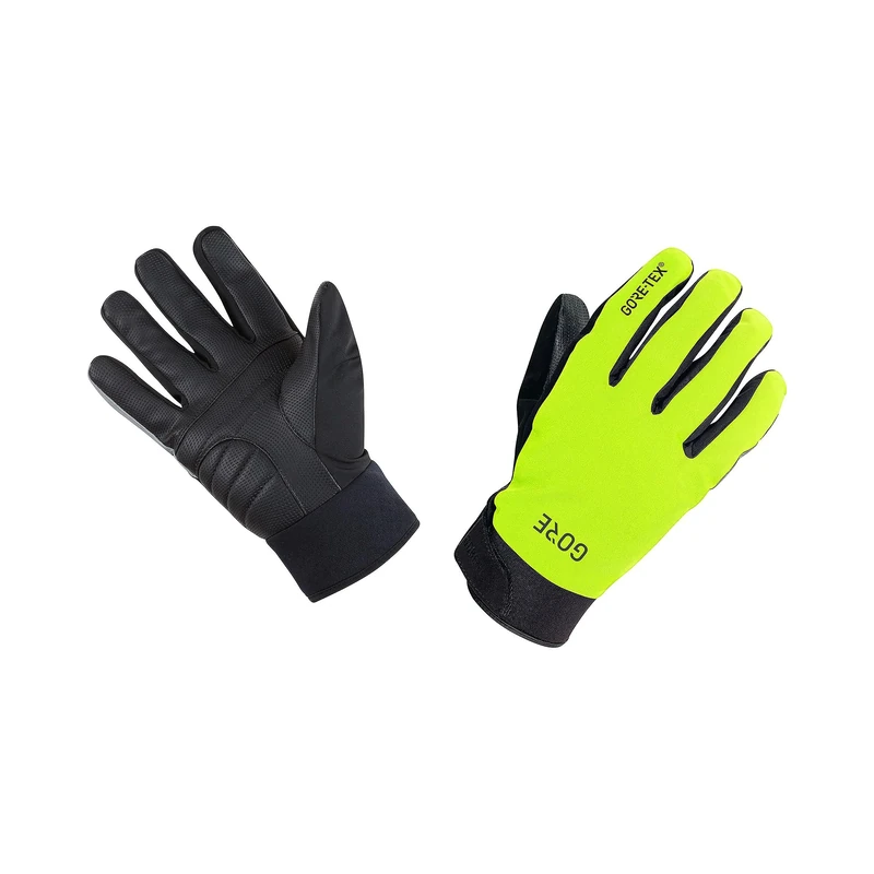 GOREWEAR C5 GORE-TEX Thermo Gloves, Neon Yellow/Black, 8