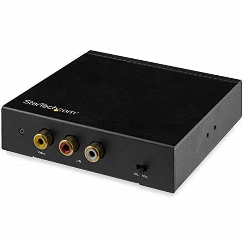 StarTech.com HD2VID2 HDMI to RCA Converter Box with Audio, Composite Video Adapter, NTSC/PAL, 1080p