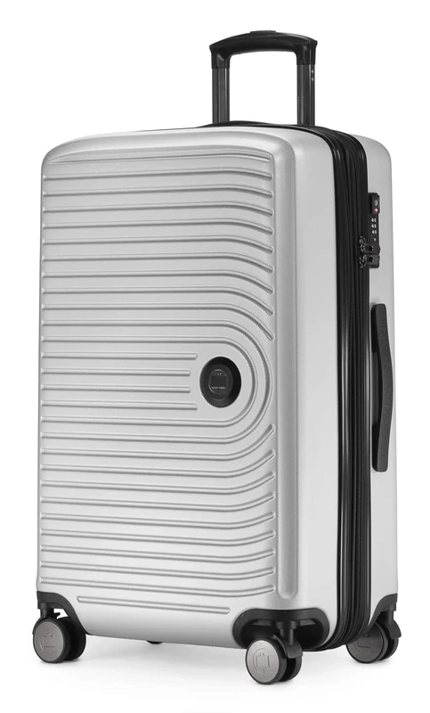 Hauptstadtkoffer Mitte - Medium-Sized Hard-Shell Suitcase, TSA, 4 Wheels, Check-in Luggage with 8 cm Volume Expansion, 68 cm, 88 L, White Matt