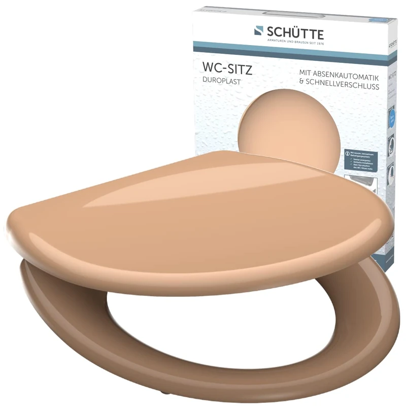 SCHÜTTE Soft Close and Quick Release Toilet Seat, 82305 - Image 1