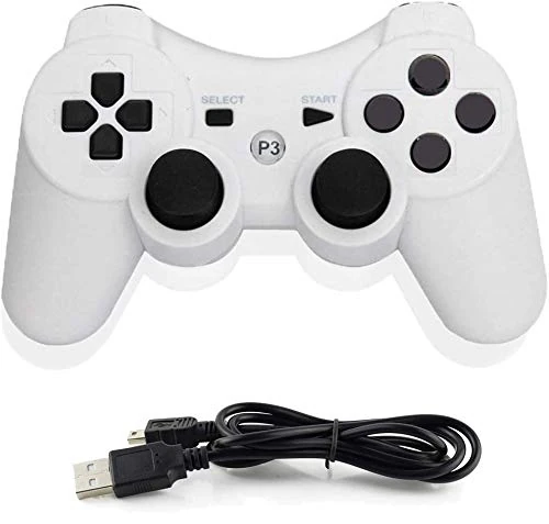 Infityle Wireless Controllers for PS3 Playstation 3 console (White)