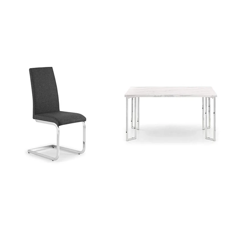 SET OF POSITANO DINING TABLE AND 4 ROMA CHAIRS