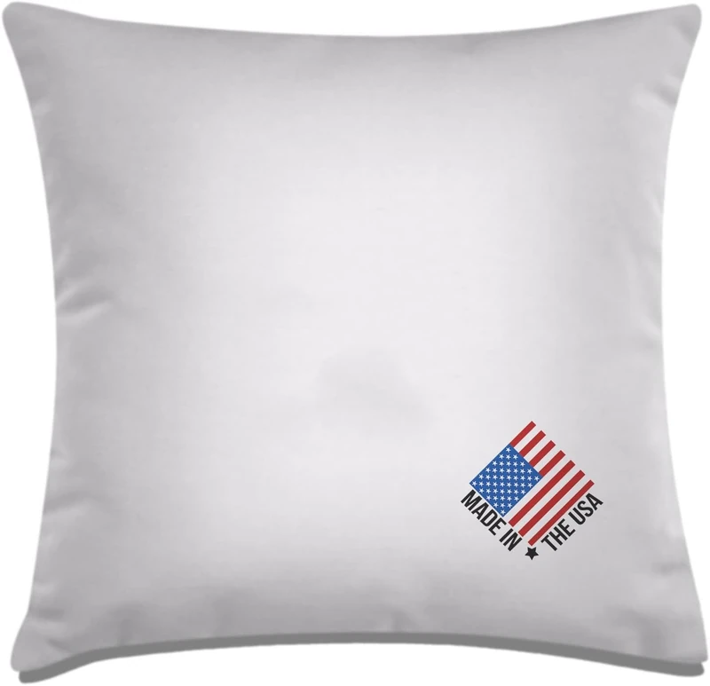 MSD 2 Pack Pillow Insert 30X30 Hypoallergenic Square Form Sham Stuffer Standard White Polyester Decorative Euro Throw Pillow Inserts for Sofa Bed - Made in USA (Set of 2) - Machine Washable and Dry