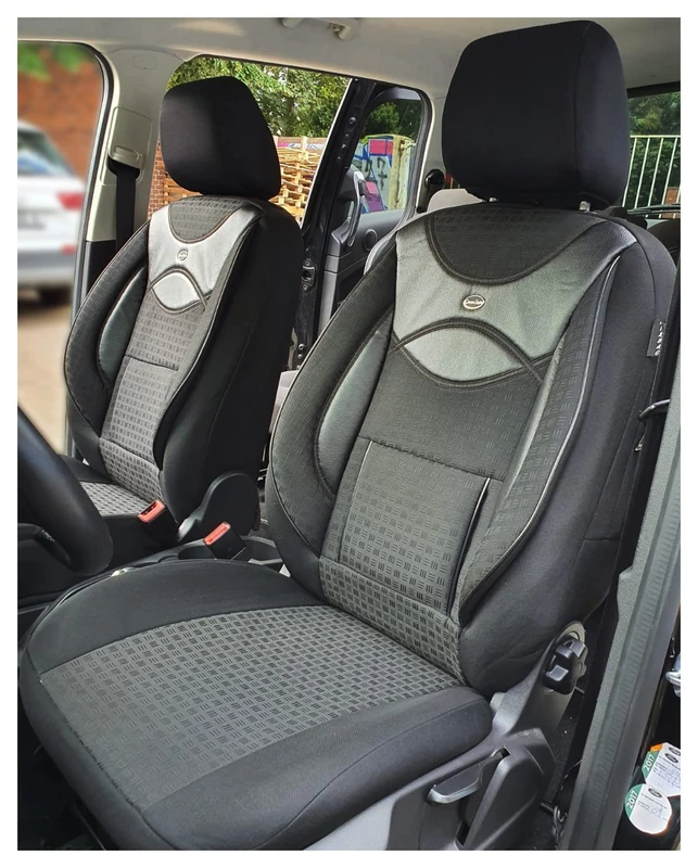 BREMER SITZBEZÜGE Measure Seat Covers Compatible with Lexus ES 5 Gen. Driver & Passenger from 2006-2012 128 Black/Black