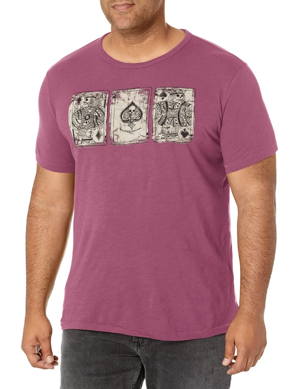 Lucky Brand Men's Poker Cards Tee Shirt T, Port Royle, Medium - Image 1