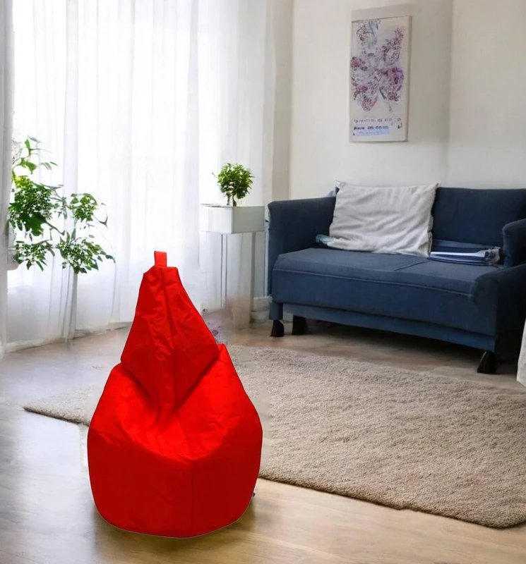 Esidra Talamo Italia - Solid color bean bag, red color, Measurements 80 x 120 x 80 cm